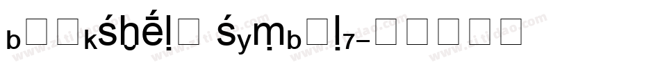 bookshelf symbol7字体转换